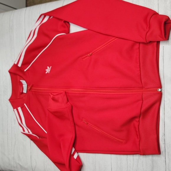 Adidas track suit, pants and jacket. Size XS, red. - Picture 3 of 8